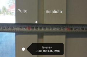 mittatilausikkunoiden mittaaminen